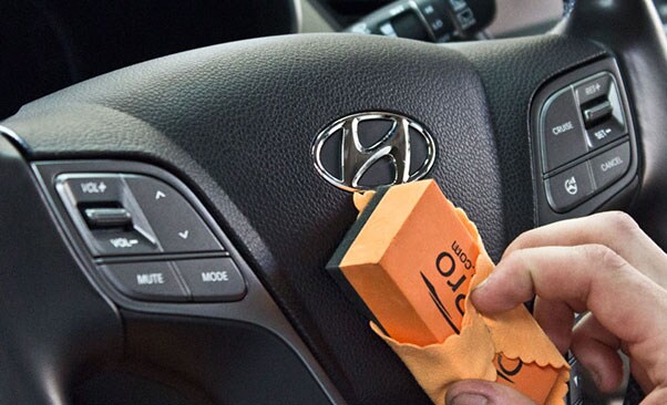 Hyundai interior detailing
