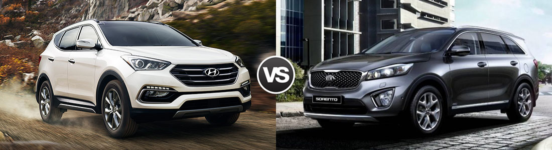 2017 Hyundai Santa Fe vs 2017 Kia Sorento