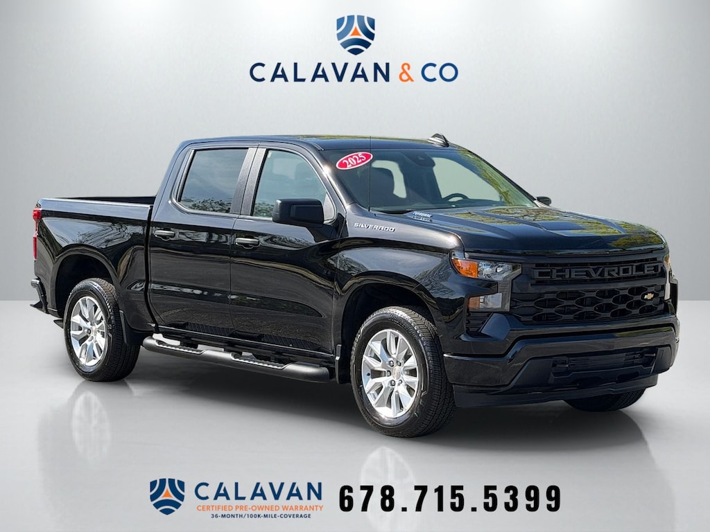 Certified 2025 Chevrolet Silverado 1500 Custom Truck Crew Cab