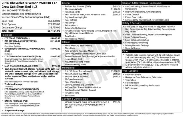 2026 Chevrolet Silverado 2500 HD LTZ - Photo 18