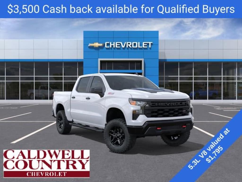 New 2026 Chevrolet Silverado 1500 Custom Trail Boss Truck