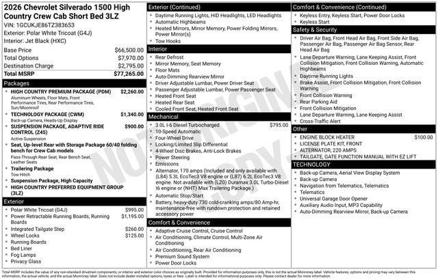 2026 Chevrolet Silverado 1500 High Country - Photo 18