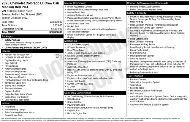 2025 Chevrolet Colorado LT - Photo 31