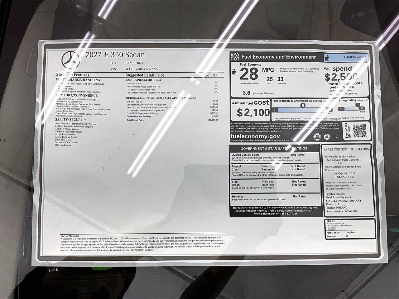 2027 Mercedes-Benz E-Class Base — photo 1 of 17