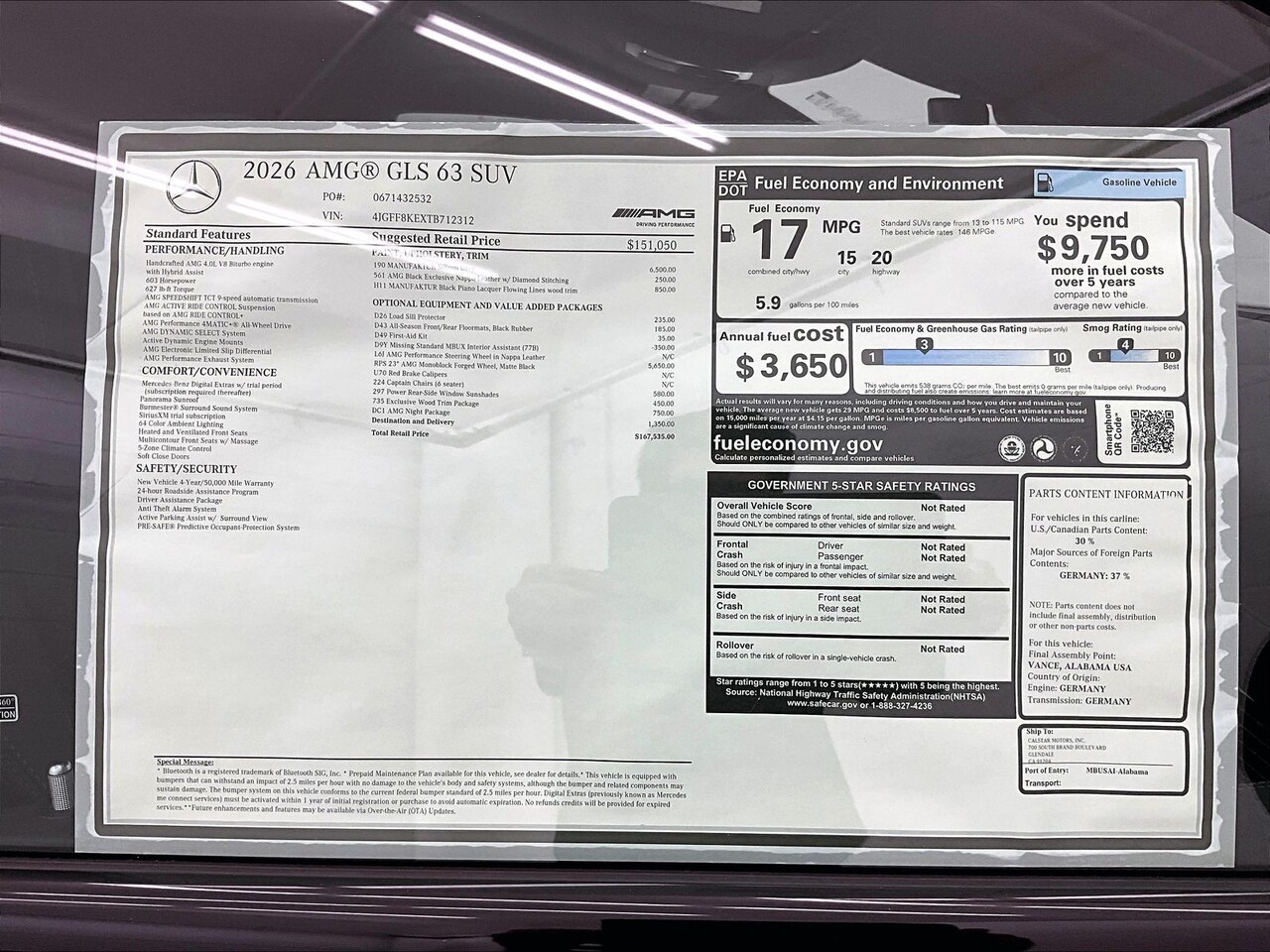 2026 Mercedes-Benz AMG GLS 63 4MATIC — photo 1 of 17