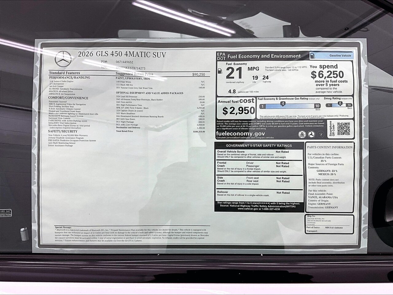 2026 Mercedes-Benz GLS 450 4MATIC — photo 1 of 17