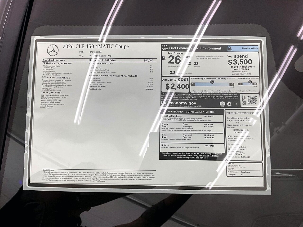 2026 Mercedes-Benz CLE 450 4MATIC — photo 1 of 17