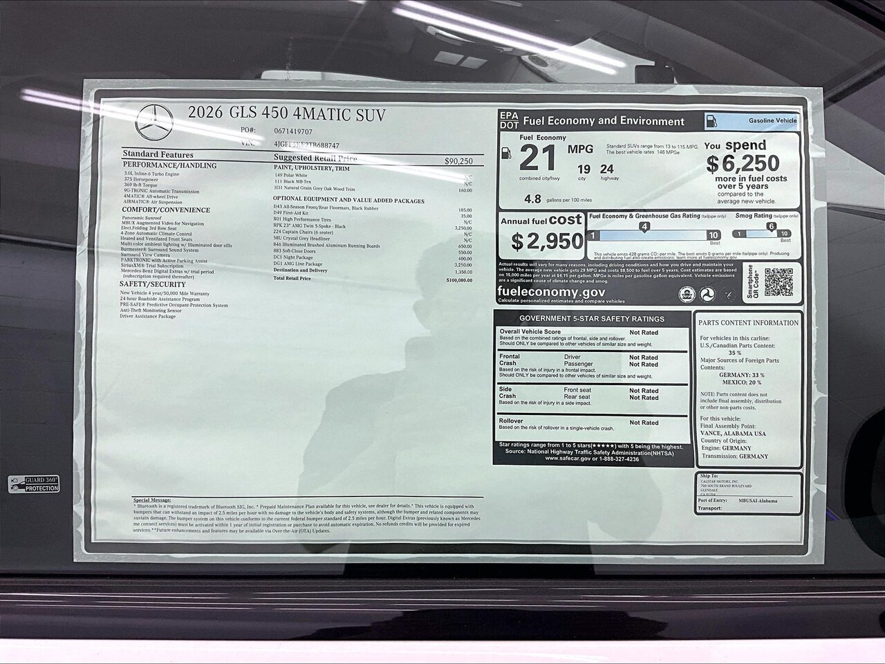 2026 Mercedes-Benz GLS 450 4MATIC — photo 1 of 17