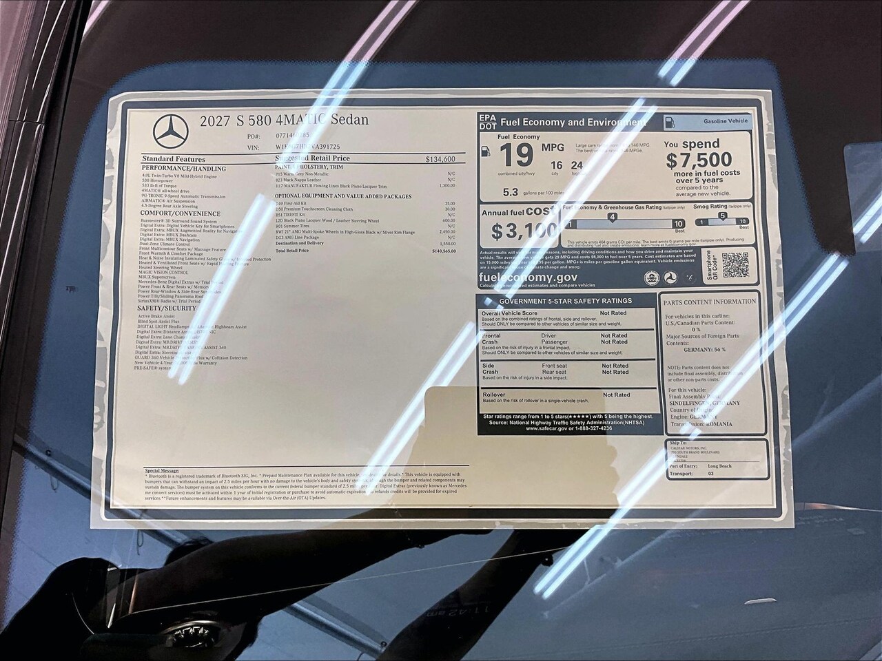2027 Mercedes-Benz S-Class 4MATIC — photo 1 of 16