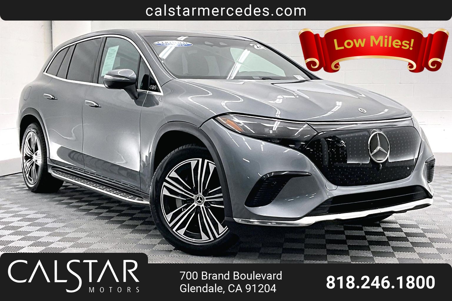 Gray 2024 Mercedes-Benz EQS SUV 450+ RWD SUV / Crossover Rear-Wheel Drive 1-Speed Automatic