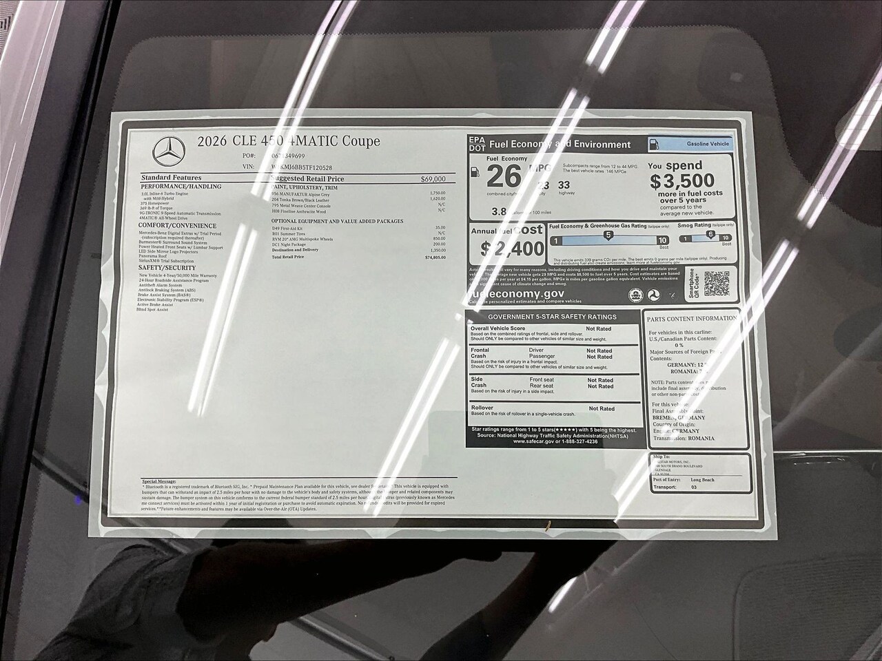 2026 Mercedes-Benz CLE 450 4MATIC — photo 1 of 17