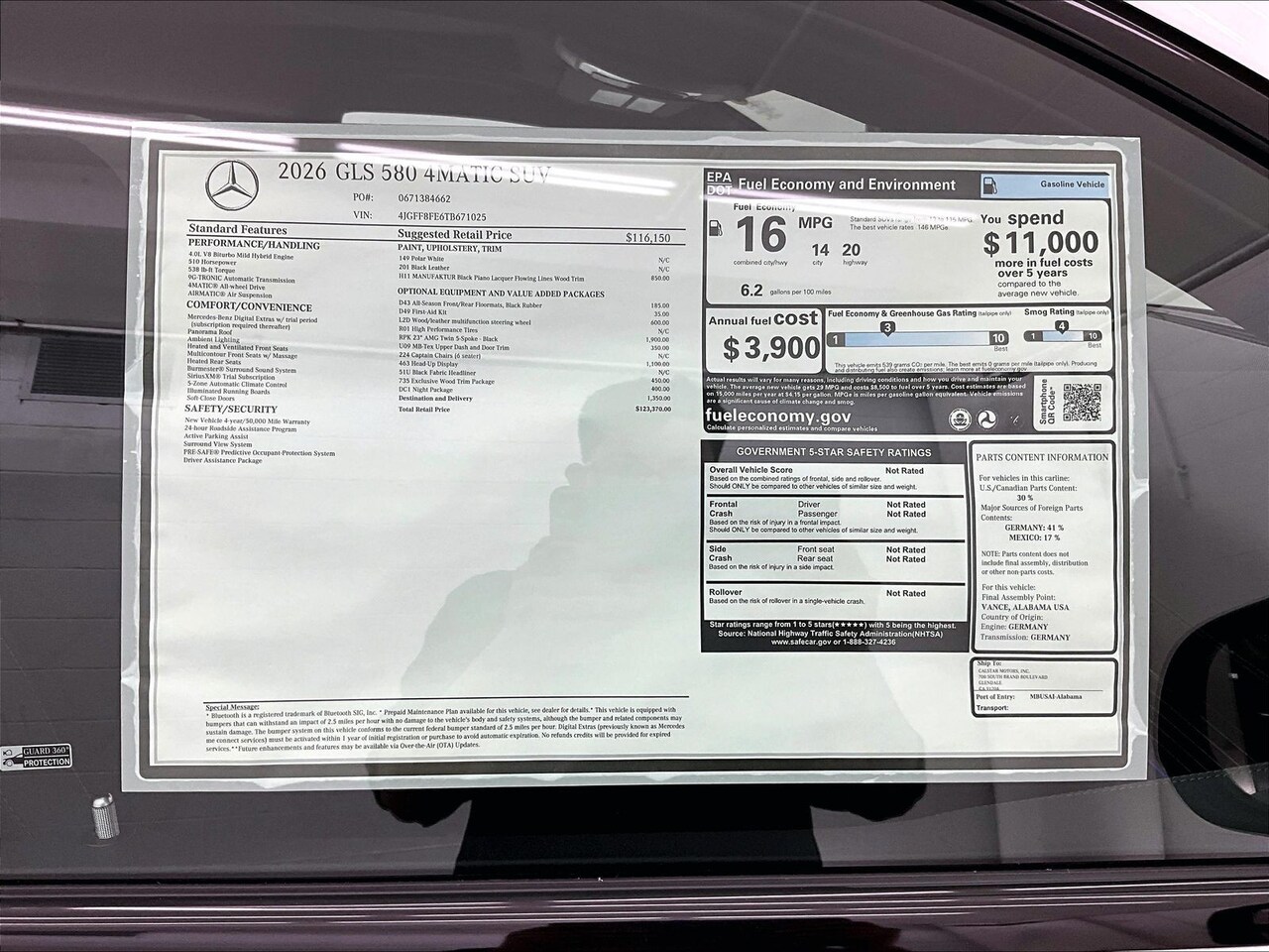 2026 Mercedes-Benz GLS 580 4MATIC — photo 1 of 17