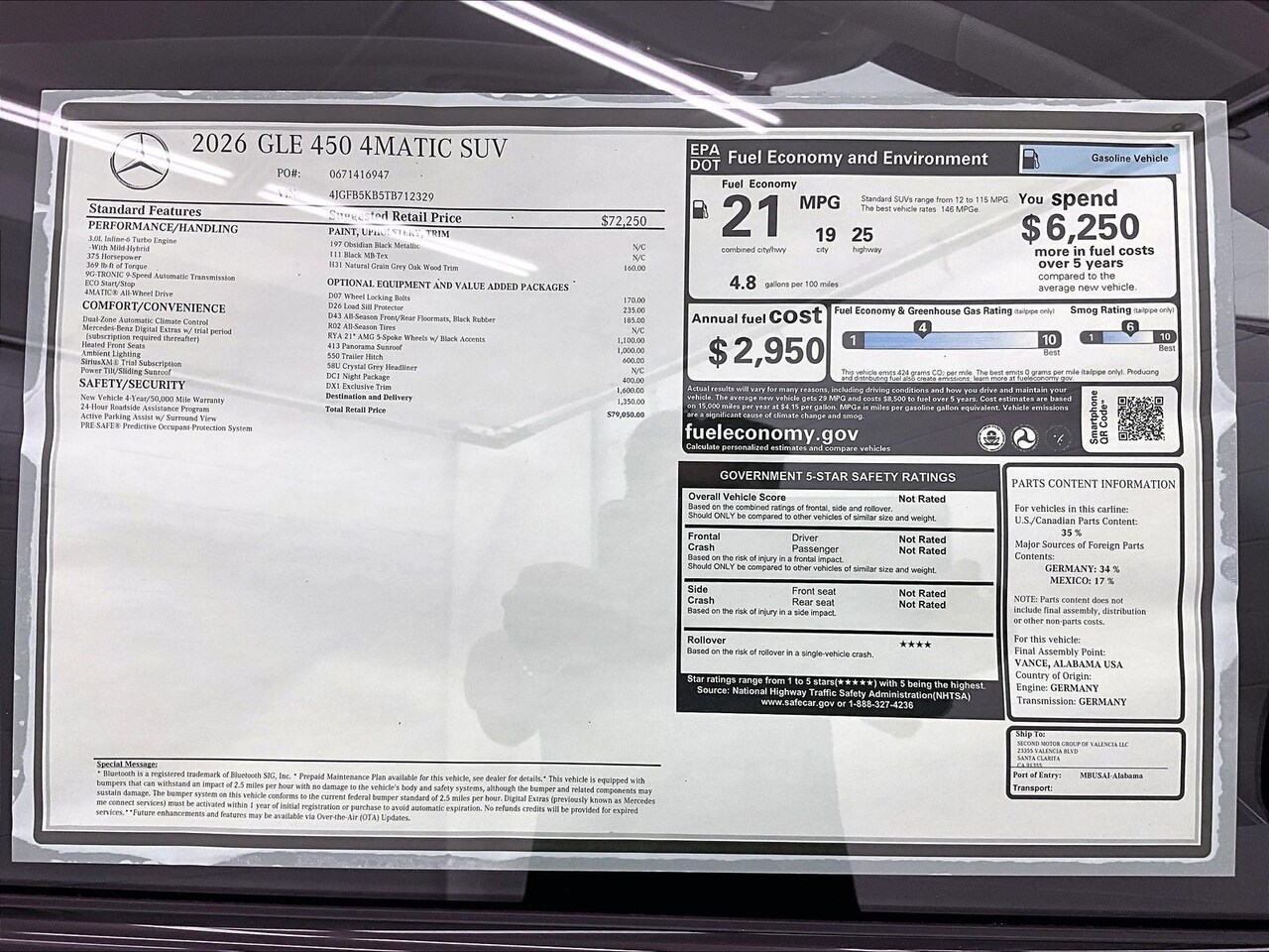 2026 Mercedes-Benz GLE 450 4MATIC — photo 1 of 16
