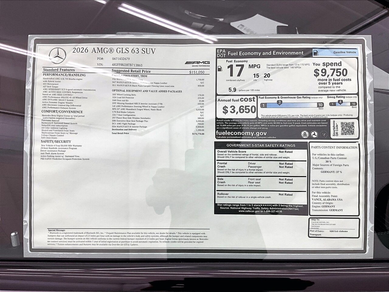 2026 Mercedes-Benz AMG GLS 63 4MATIC — photo 1 of 17