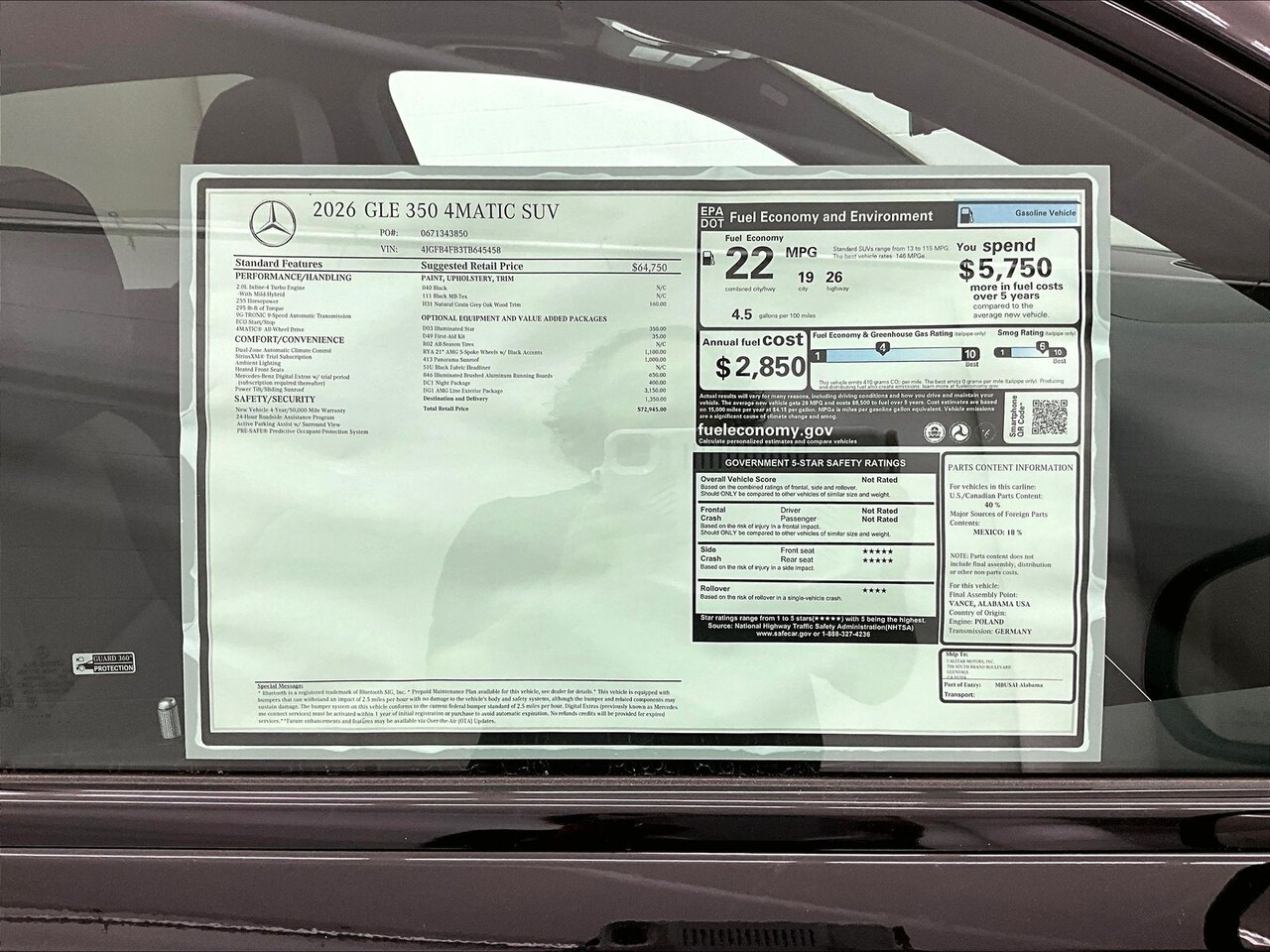 2026 Mercedes-Benz GLE 350 4MATIC — photo 1 of 16