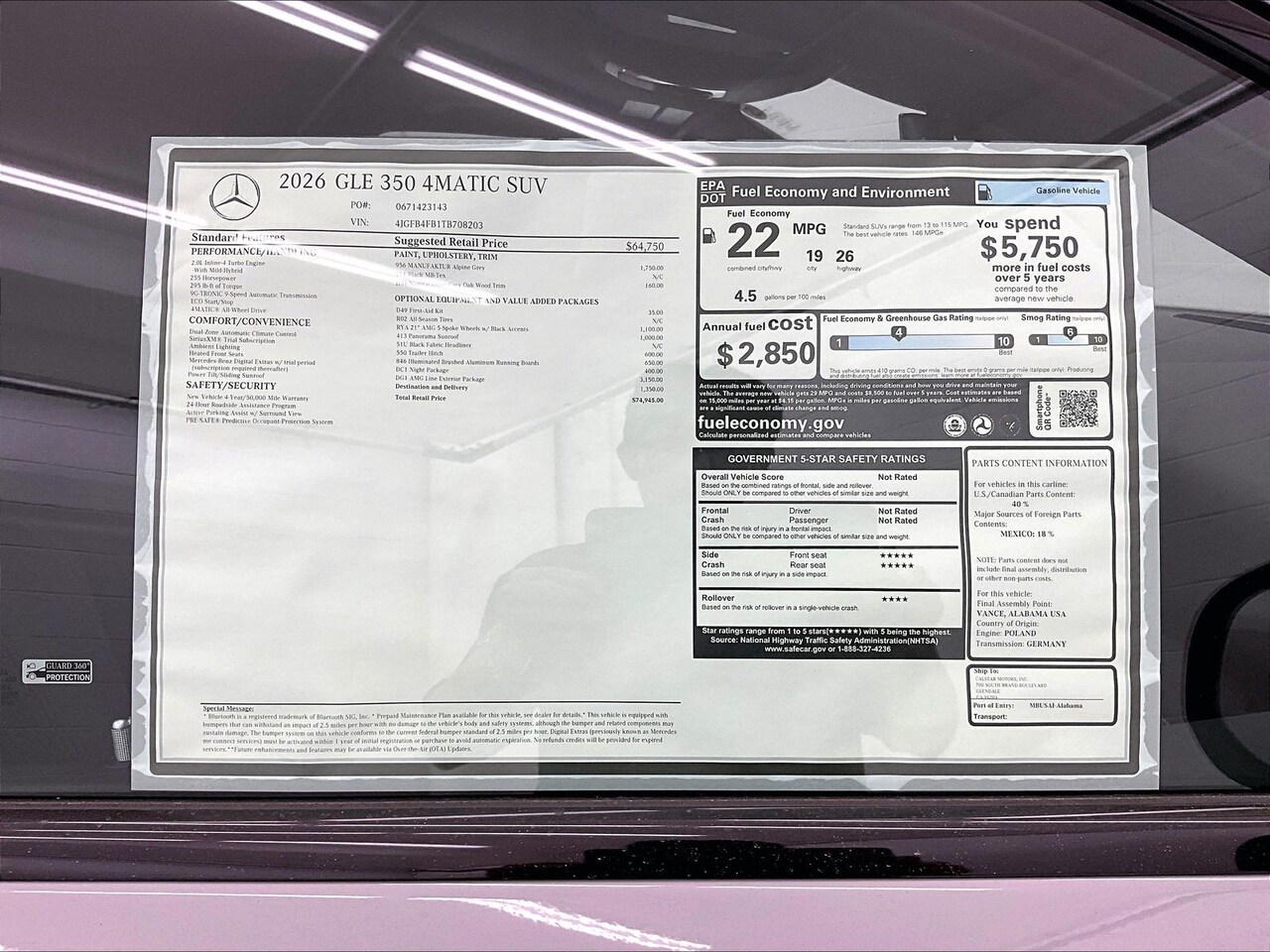 2026 Mercedes-Benz GLE 350 4MATIC — photo 1 of 17