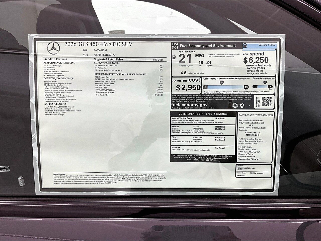 2026 Mercedes-Benz GLS 450 4MATIC — photo 1 of 16