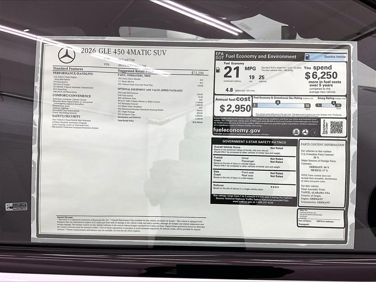 2026 Mercedes-Benz GLE 450 4MATIC — photo 1 of 17