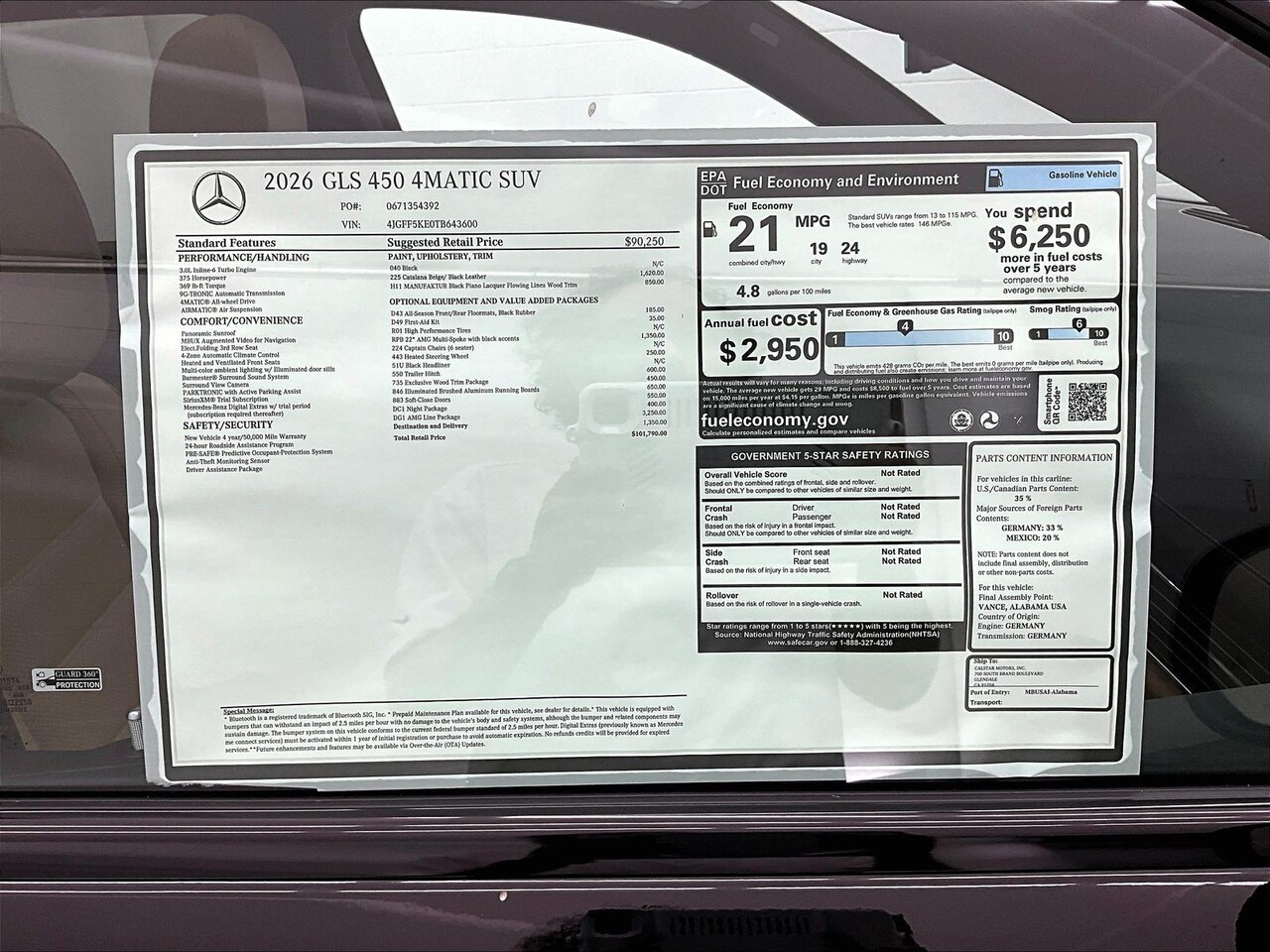 2026 Mercedes-Benz GLS 450 4MATIC — photo 1 of 16