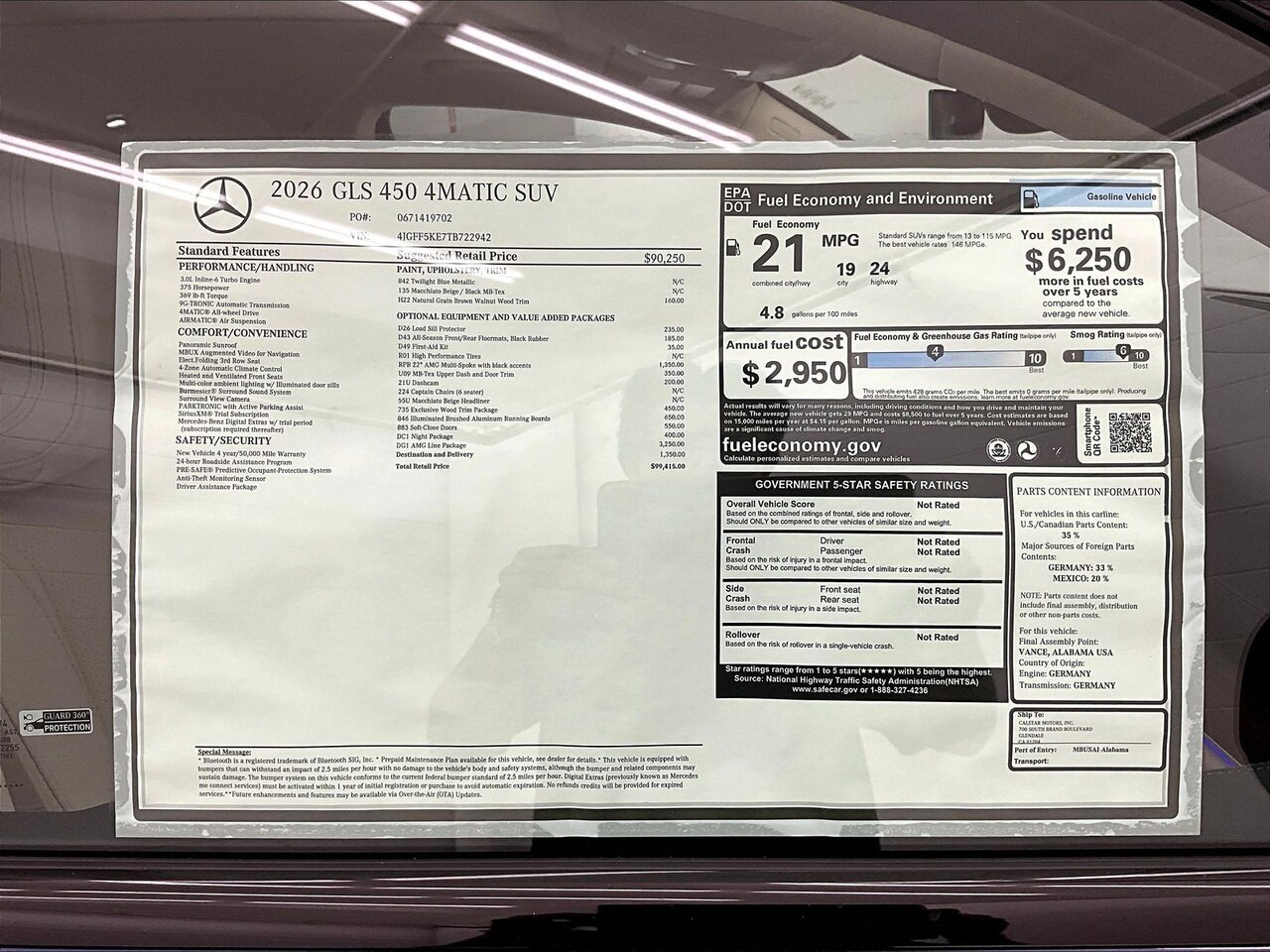 2026 Mercedes-Benz GLS 450 4MATIC — photo 1 of 17
