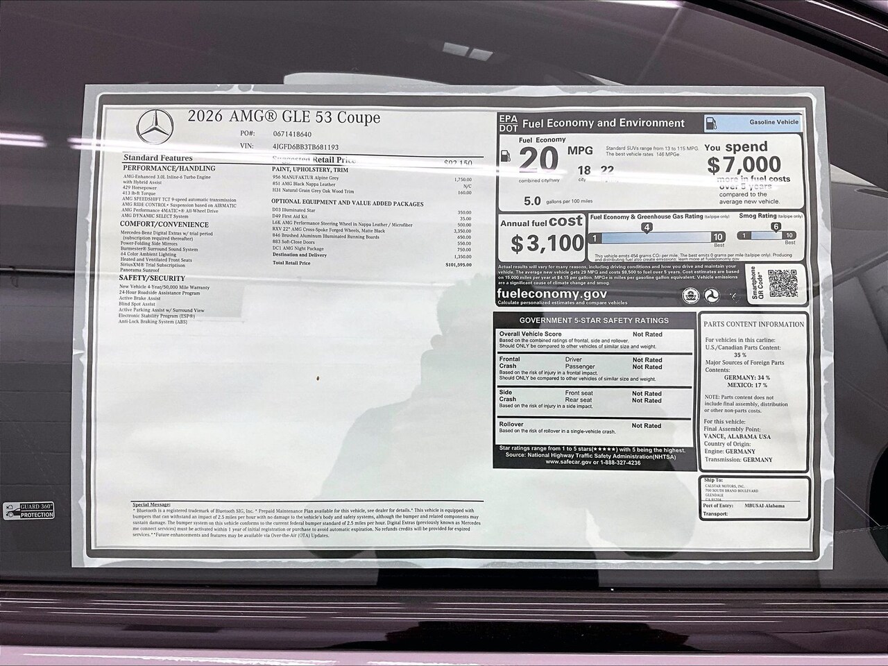 2026 Mercedes-Benz AMG GLE 53 4MATIC — photo 1 of 17