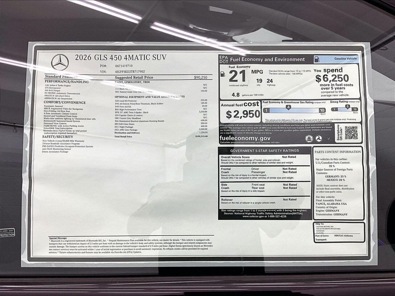 2026 Mercedes-Benz GLS 450 4MATIC — photo 1 of 17