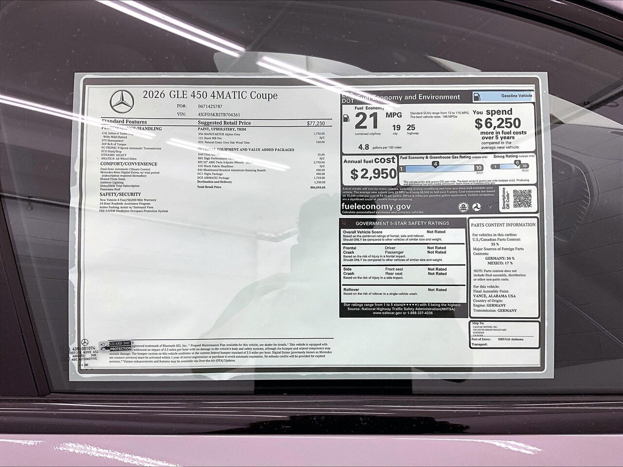2026 Mercedes-Benz GLE 450 4MATIC — photo 1 of 17