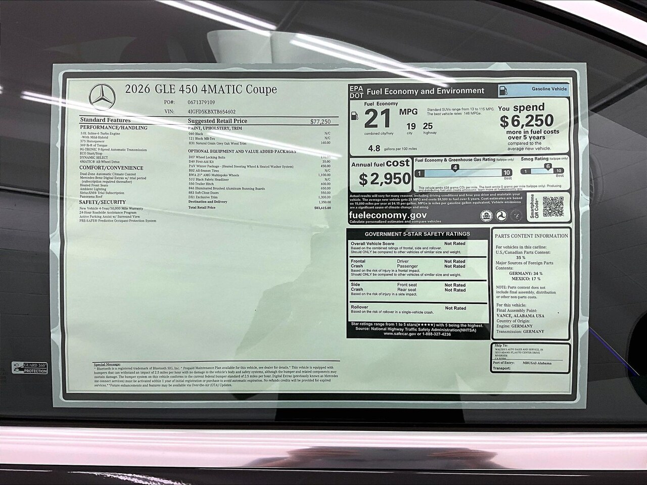 2026 Mercedes-Benz GLE 450 4MATIC — photo 1 of 17