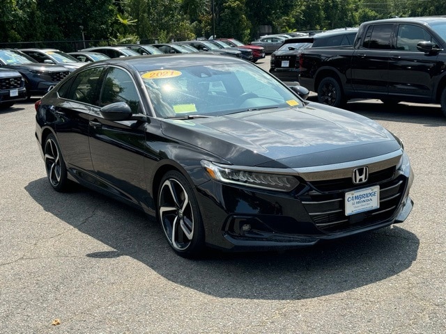 Used 2021 Honda Accord Sport with VIN 1HGCV1F31MA102950 for sale in Cambridge, MA