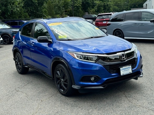 Used 2022 Honda HR-V Sport with VIN 3CZRU6H11NM732325 for sale in Cambridge, MA