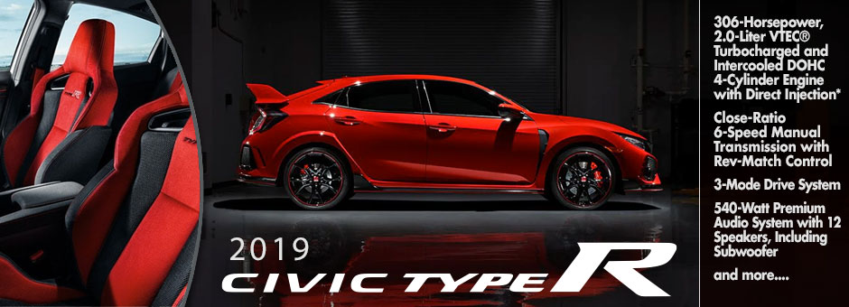 New 2019 Honda Civic Type R Near Newton MA  Cambridge Honda