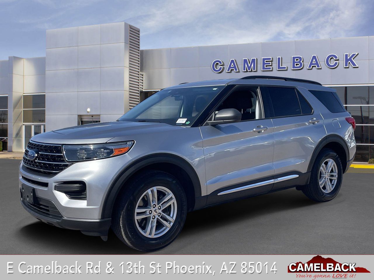 Iconic Silver 2021 Ford Explorer XLT AWD SUV / Crossover All-Wheel Drive Automatic