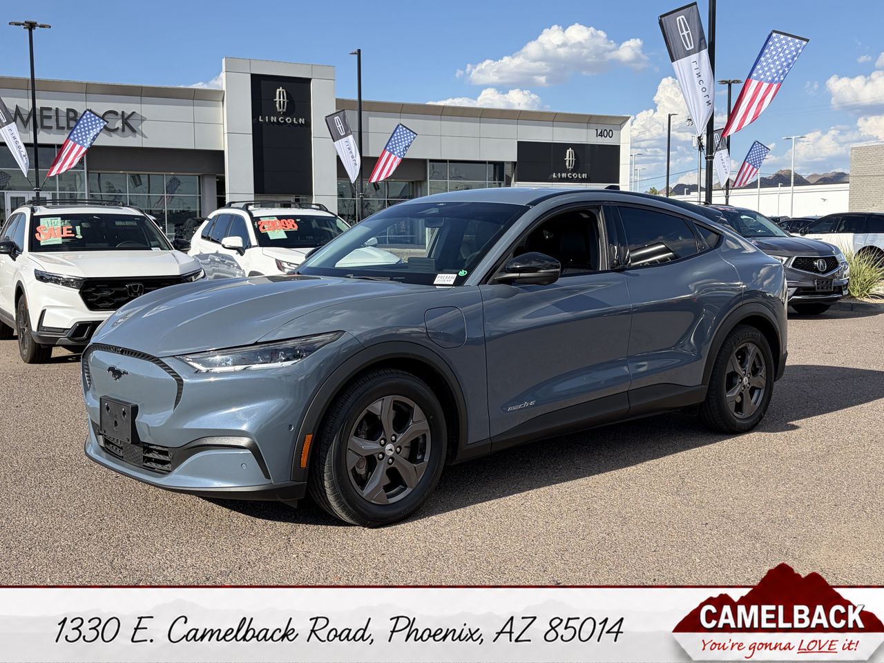 Vapor Blue 2023 Ford Mustang Mach-E SUV / Crossover Rear-Wheel Drive Automatic
