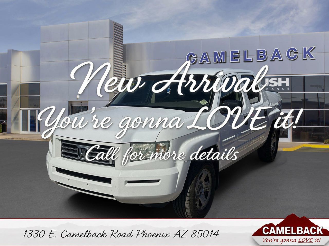White 2006 Honda Ridgeline RT Pickup Truck All-Wheel Drive 5-Speed Automatic