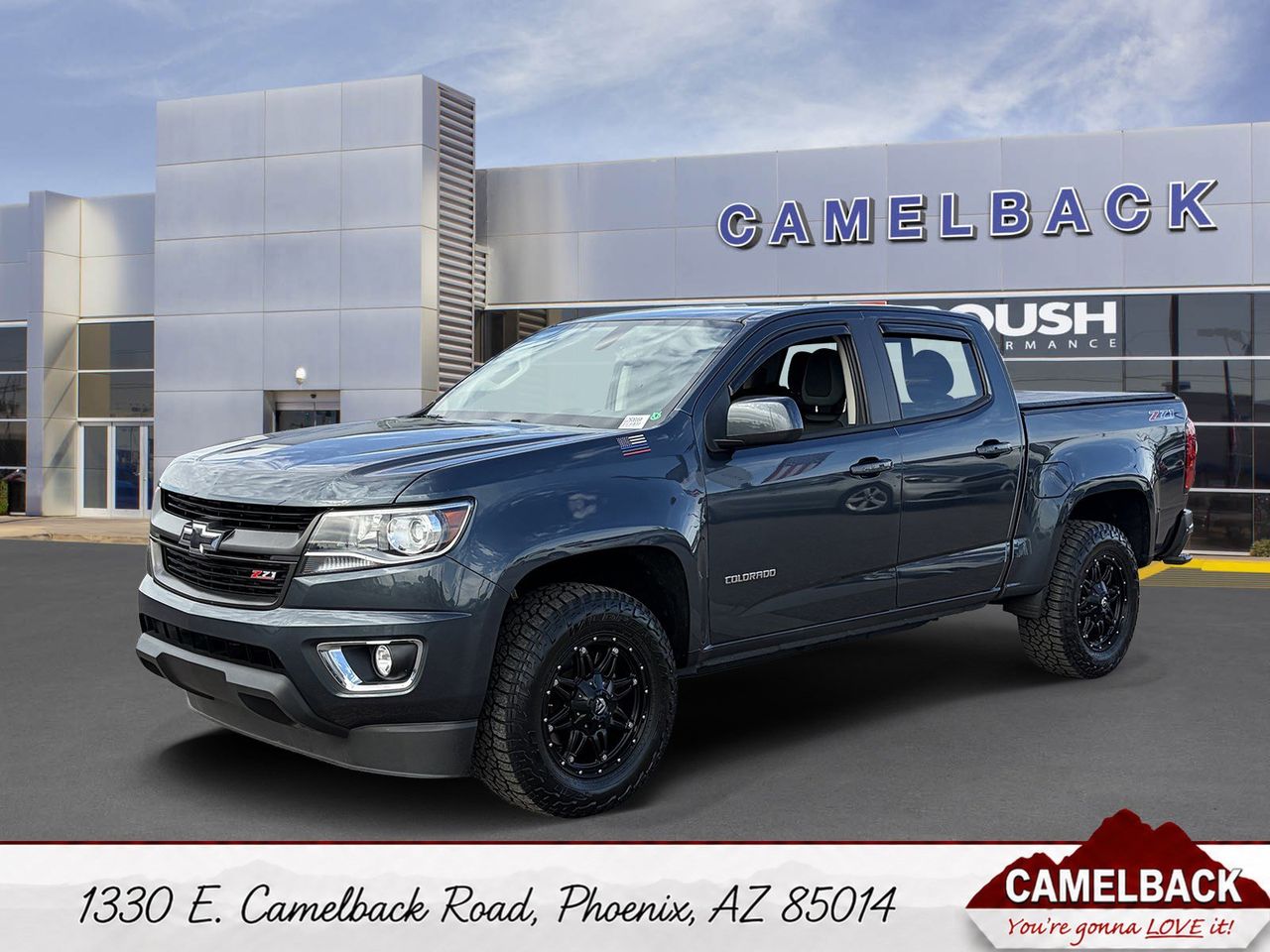 Shadow Gray Metallic 2019 Chevrolet Colorado Pickup Truck Four-Wheel Drive 8-Speed Automatic