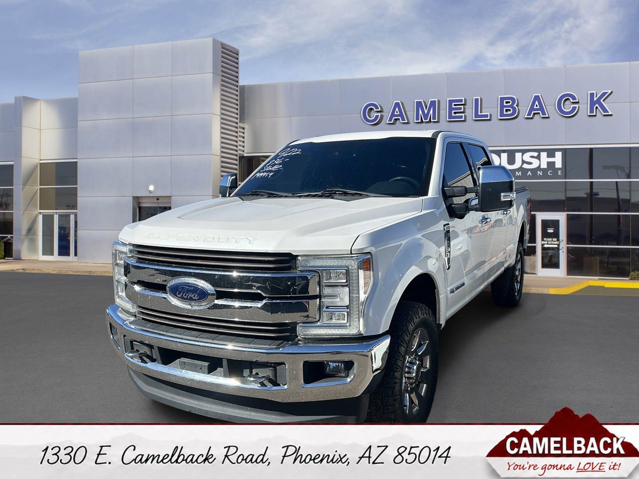 Oxford White 2018 Ford F-250 Super Duty Pickup Truck Four-Wheel Drive 6-Speed Automatic