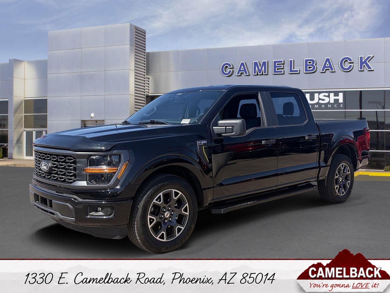 Agate Black 2025 Ford F-150 STX SuperCrew RWD Pickup Truck 4X2 Automatic