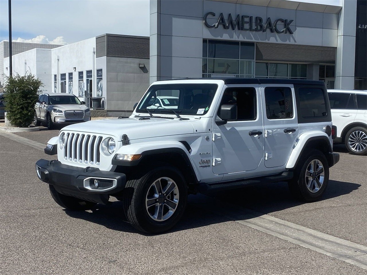 Used 2022 Jeep Wrangler Unlimited Sahara with VIN 1C4HJXEN3NW216331 for sale in Phoenix, AZ