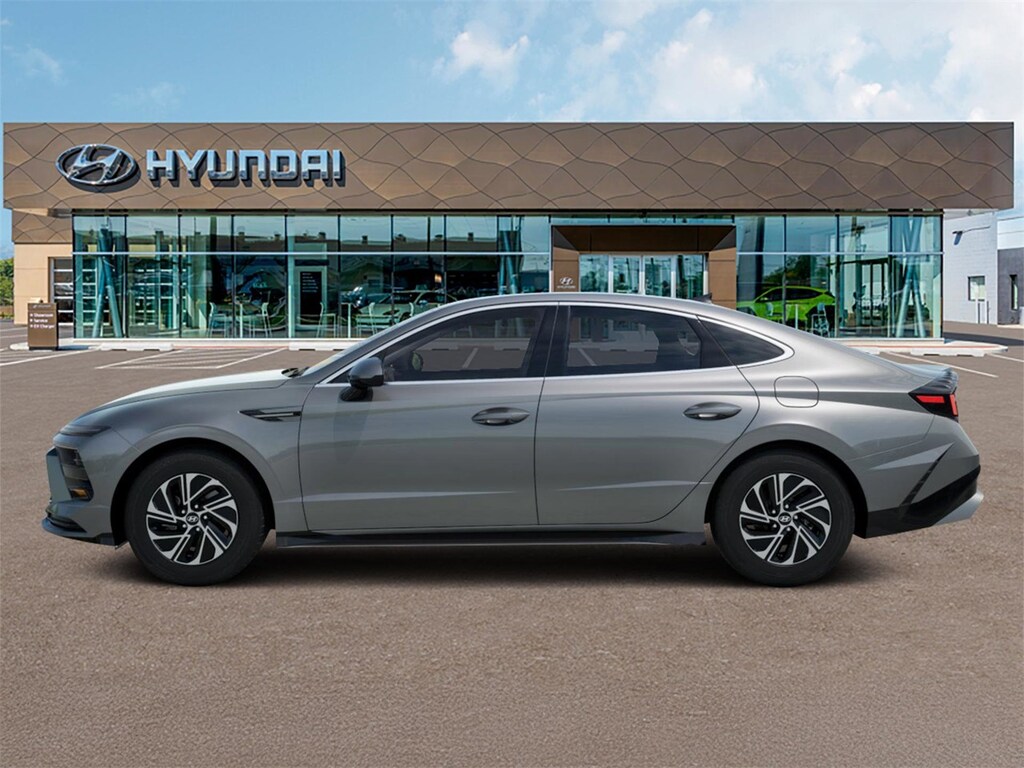 New 2026 Hyundai Sonata Hybrid Blue Sedan