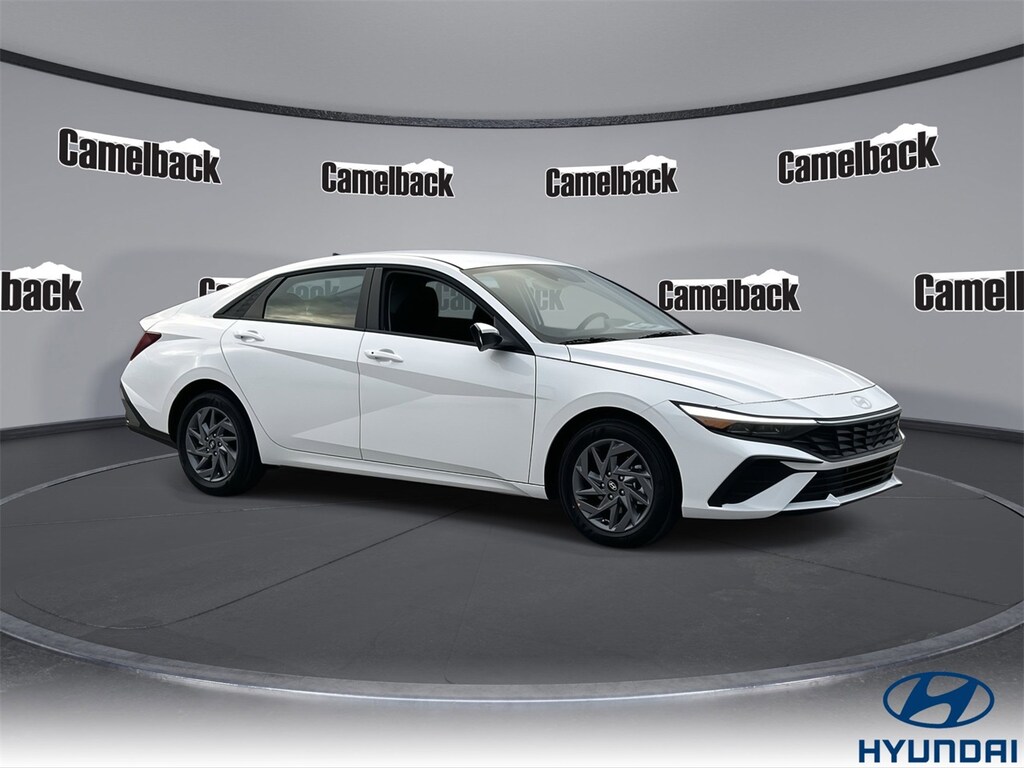 New 2026 Hyundai Elantra Hybrid Blue Sedan