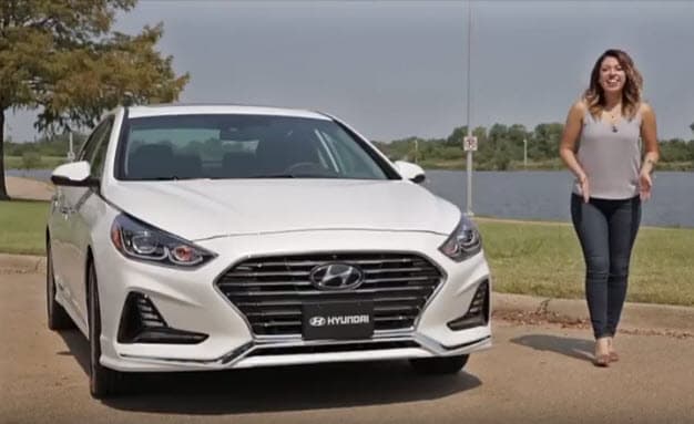 woman in 2018 Hyundai Sonata