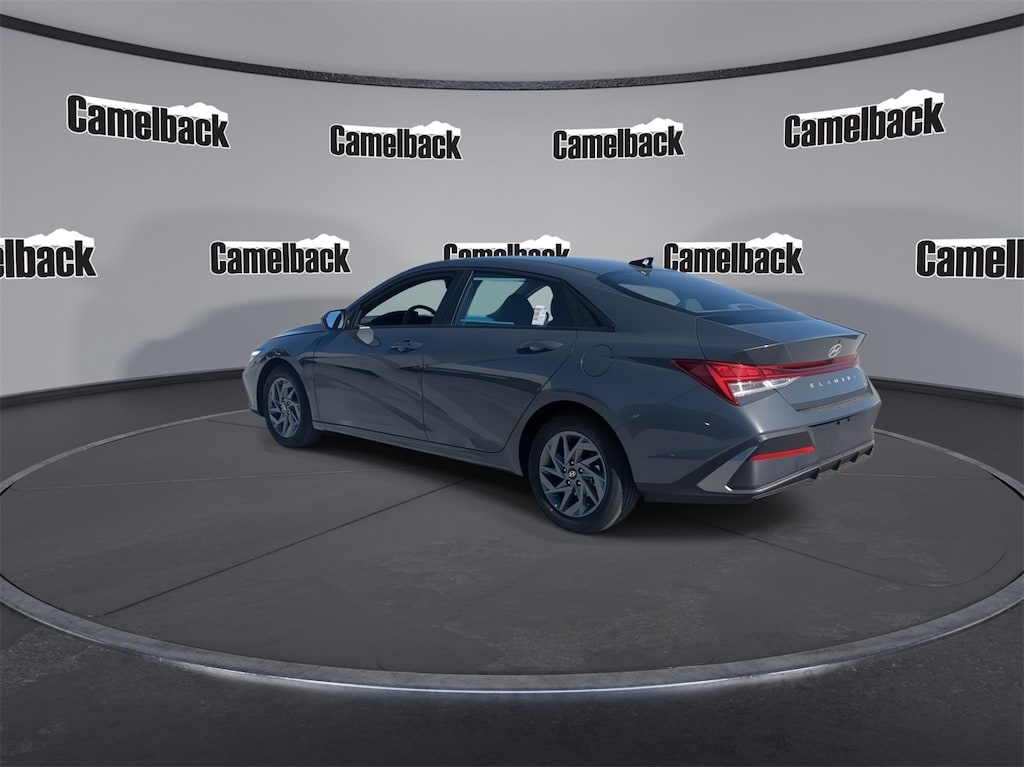 New 2026 Hyundai Elantra Hybrid Blue Sedan