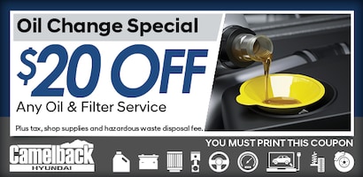 Oil Change Service Special | Camelback Hyundai Phoenix Arizona