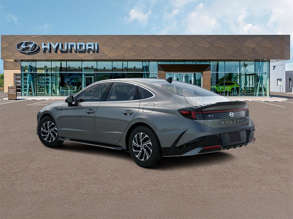 New 2026 Hyundai Sonata Hybrid Blue Sedan