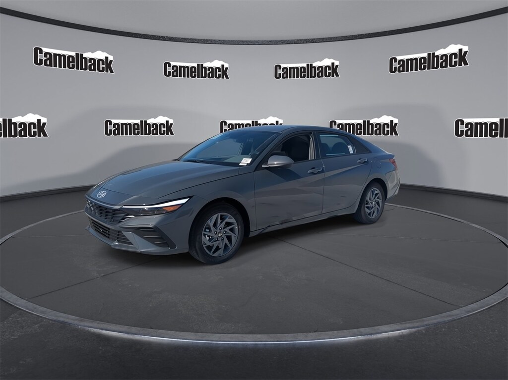 New 2026 Hyundai Elantra Hybrid Blue Sedan