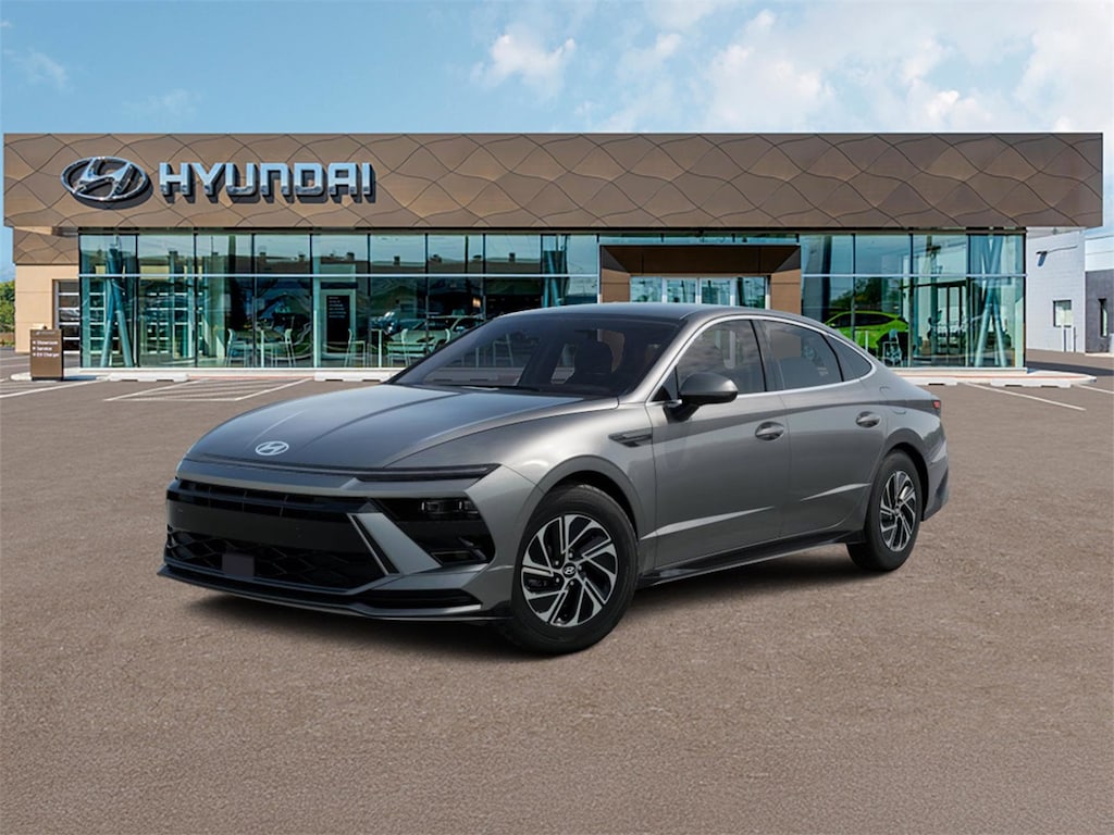 New 2026 Hyundai Sonata Hybrid Blue Sedan