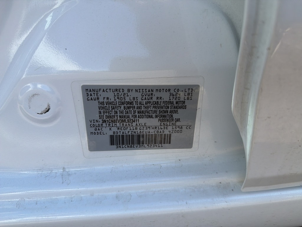 Used 2021 Nissan Versa 1.6 SV Sedan