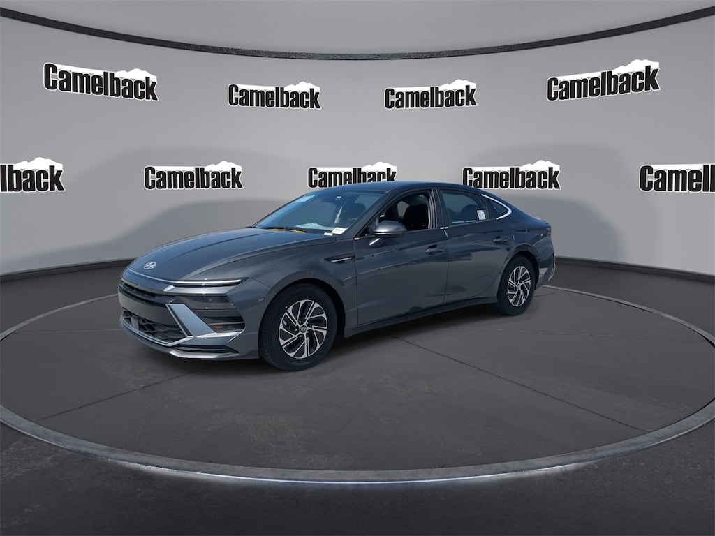 New 2026 Hyundai Sonata Hybrid Blue Sedan