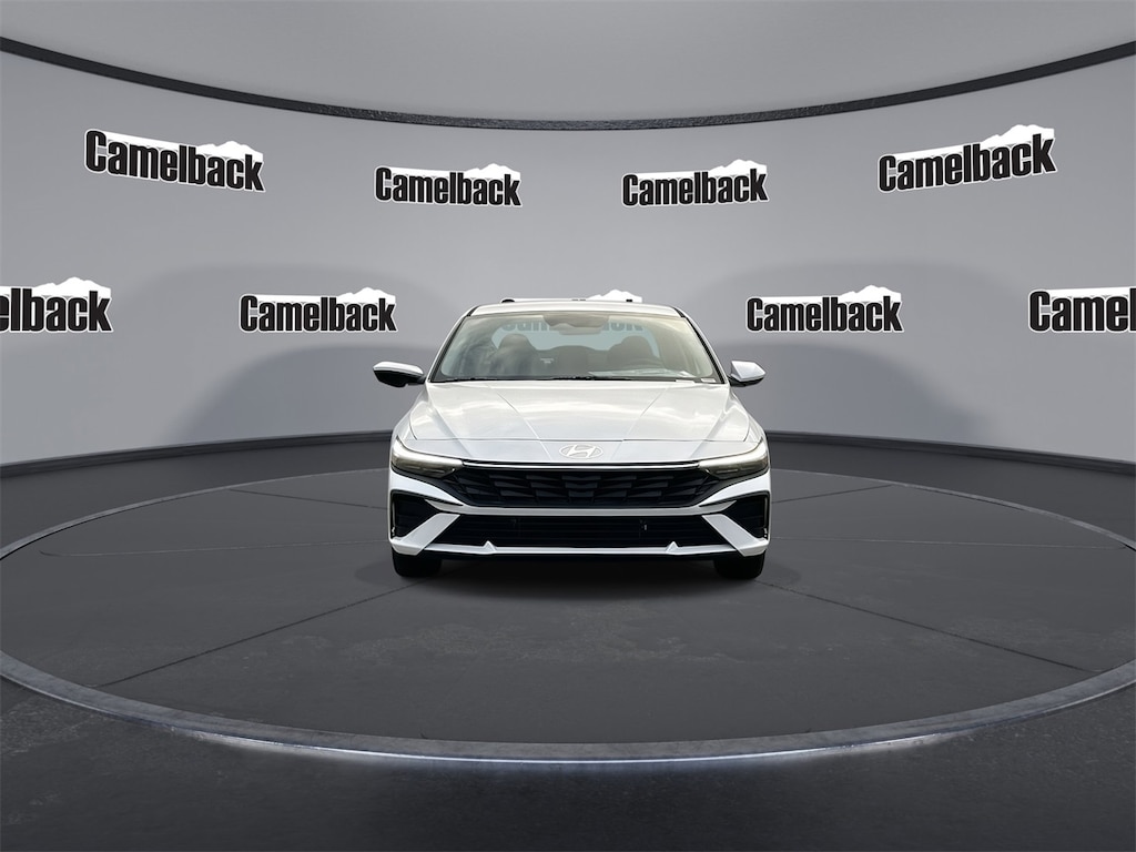 New 2026 Hyundai Elantra Hybrid Blue Sedan