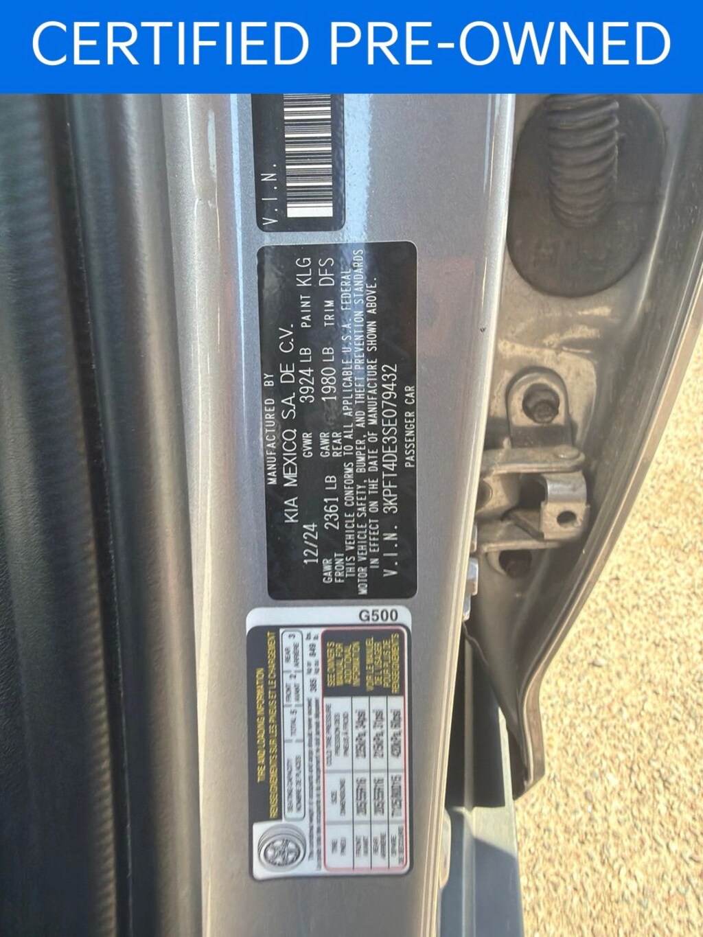 Certified 2025 Kia K4